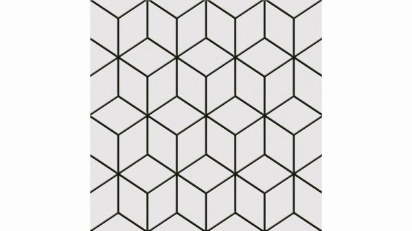 Alhambra Black Pattered Wall & Floor Tiles 25x25cm