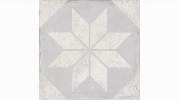 Triana Star Gris Patterned Wall & Floor Tiles 25x25cm