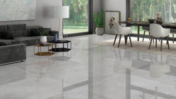 Polished Concrete Effect Floor Tiles