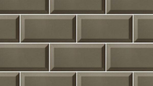 Bisel Brillo Dark Grey Glossy Metro Wall Tiles 10x20cm